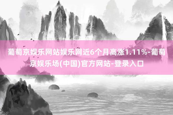 葡萄京娱乐网站娱乐网近6个月高涨1.11%-葡萄京娱乐场(中国)官方网站-登录入口
